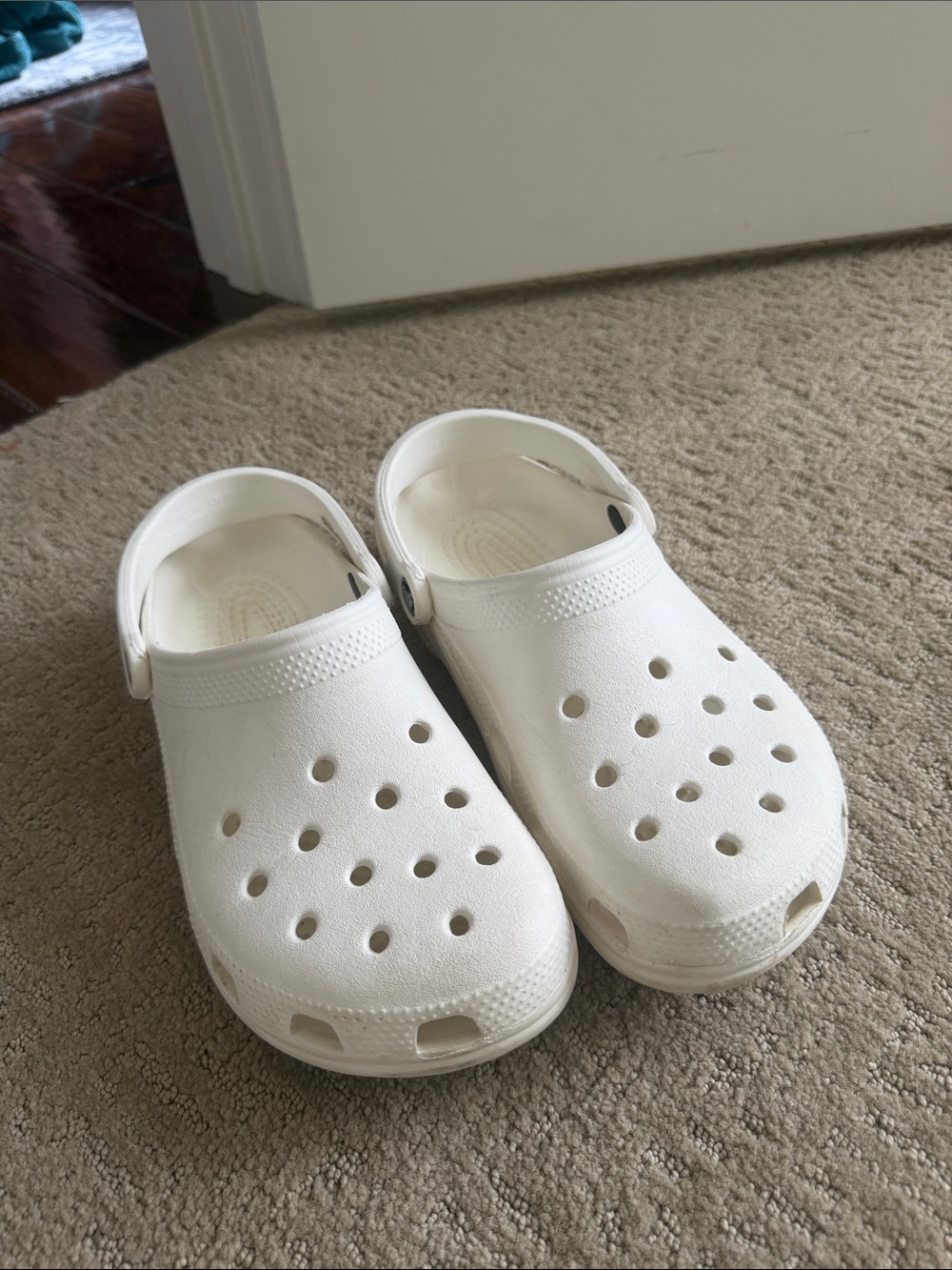 White Slip-On Crocs Everyday Shoe